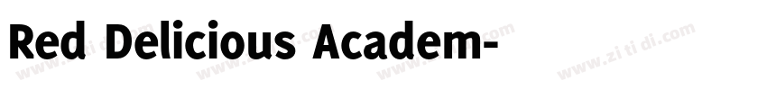 Red Delicious Academ字体转换